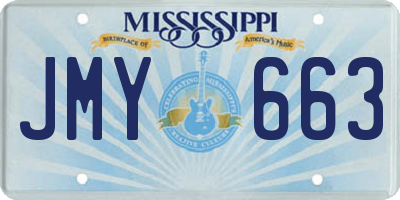 MS license plate JMY663