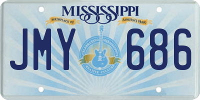 MS license plate JMY686