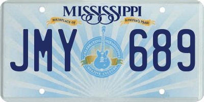 MS license plate JMY689