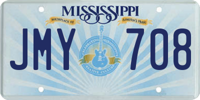 MS license plate JMY708