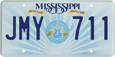 MS license plate JMY711