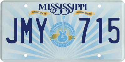 MS license plate JMY715