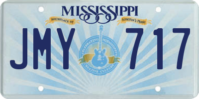 MS license plate JMY717