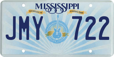 MS license plate JMY722