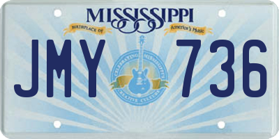 MS license plate JMY736