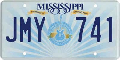 MS license plate JMY741
