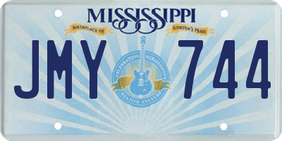 MS license plate JMY744
