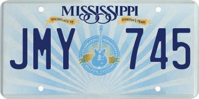 MS license plate JMY745