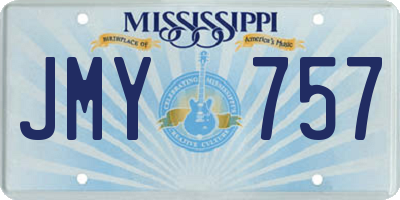 MS license plate JMY757