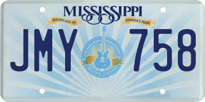 MS license plate JMY758