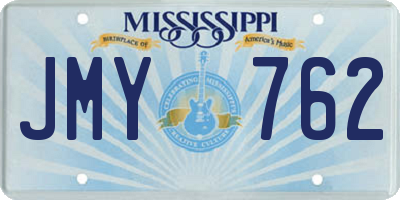 MS license plate JMY762