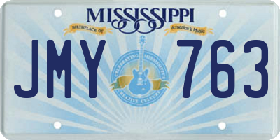 MS license plate JMY763