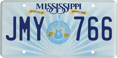MS license plate JMY766