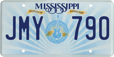 MS license plate JMY790