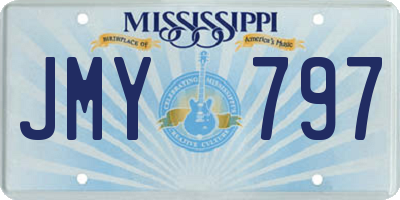 MS license plate JMY797