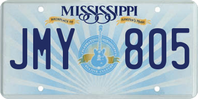 MS license plate JMY805