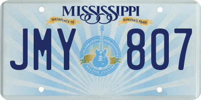 MS license plate JMY807