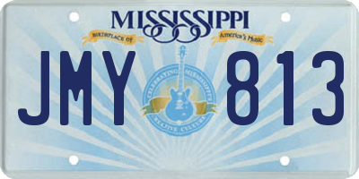 MS license plate JMY813
