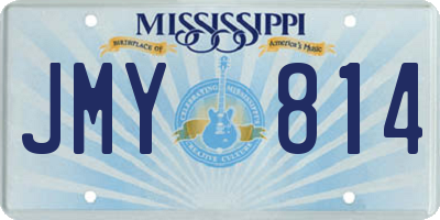 MS license plate JMY814