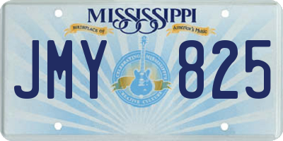 MS license plate JMY825