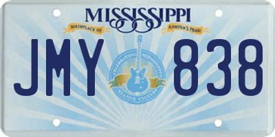 MS license plate JMY838
