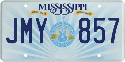 MS license plate JMY857