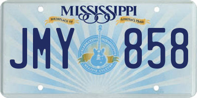 MS license plate JMY858