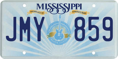MS license plate JMY859