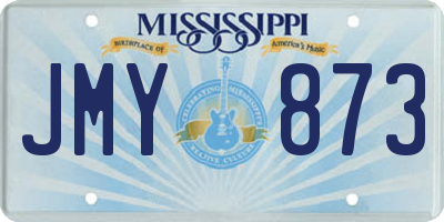 MS license plate JMY873