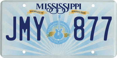 MS license plate JMY877