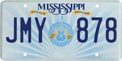 MS license plate JMY878