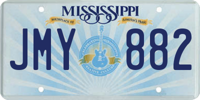 MS license plate JMY882