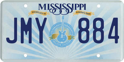 MS license plate JMY884