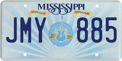 MS license plate JMY885