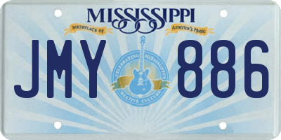 MS license plate JMY886