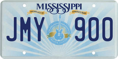 MS license plate JMY900