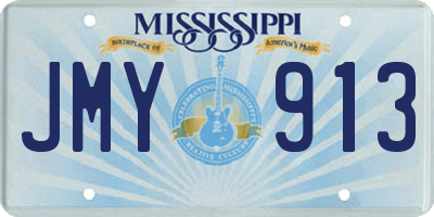 MS license plate JMY913