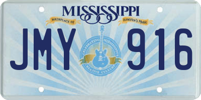 MS license plate JMY916