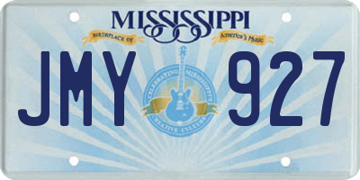 MS license plate JMY927