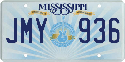 MS license plate JMY936