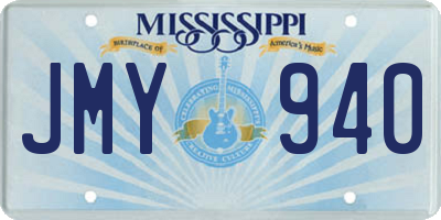 MS license plate JMY940