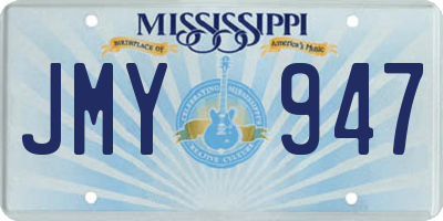 MS license plate JMY947