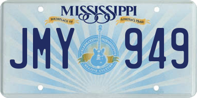 MS license plate JMY949