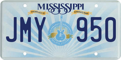 MS license plate JMY950