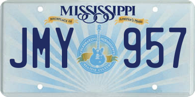MS license plate JMY957