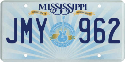 MS license plate JMY962