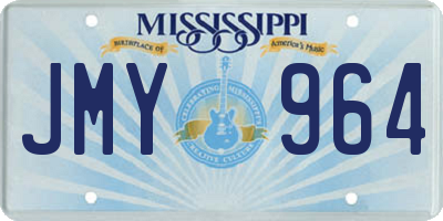 MS license plate JMY964