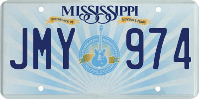 MS license plate JMY974