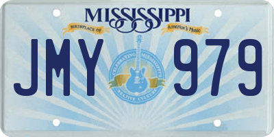 MS license plate JMY979