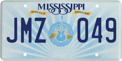 MS license plate JMZ049